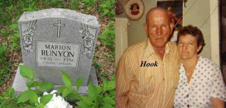 RUNYON, MARION "HOOK" - Boone County, West Virginia | MARION "HOOK" RUNYON - West Virginia Gravestone Photos